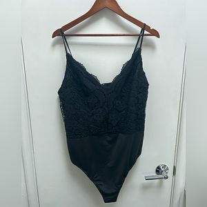 Black Lace Body Suit Size Extra Large (XL)